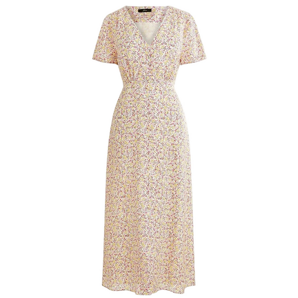 J. Crew Dresses & Skirts - J. Crew Cottagecore V-neck Midi Maxi Dress in Field Day Floral Print size 16